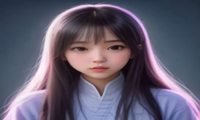 自媒体内容创作者在电脑前使用ai少女平台整理的工具导航，为账号封面图批量生成ai少女风格配图，工作台整洁有序